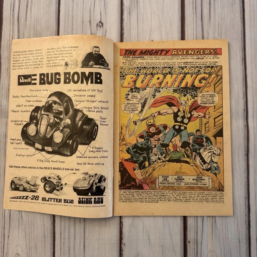Avengers‎ #85 1971 • 1st Squadron Supreme • Hyperion • Marvel Bronze Age Raw
